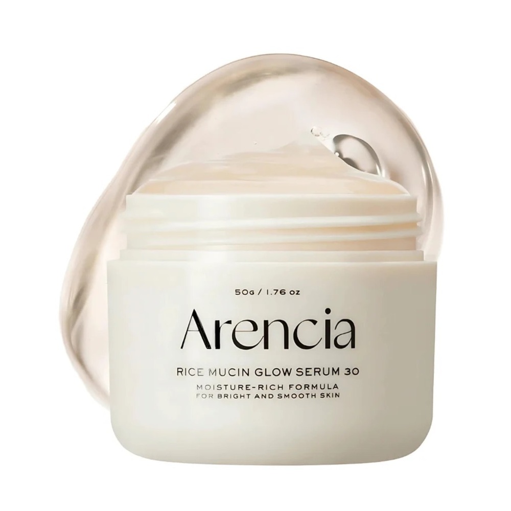 226. Arencia Rice Mucin Glow Serum 30- overnight facial serum, plump, tone, even